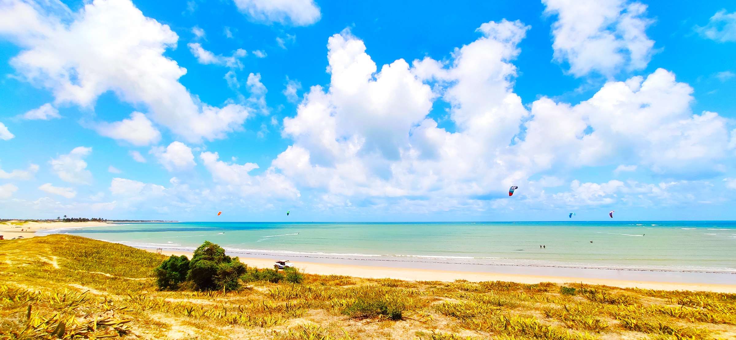 Aula de kitesurf em Maracajaú, Rio Grande do Norte